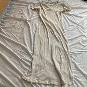 James Perse cap sleeve dress in cream